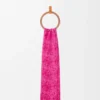 Anagramm-Schal aus Wolle und Kaschmir Fuchsia