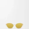 Anagramm-Sonnenbrille in Gold
