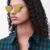 Anagramm-Sonnenbrille in Gold