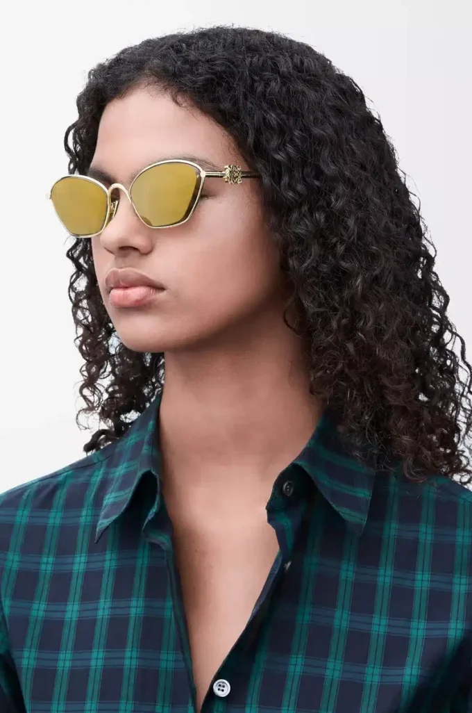 Anagramm-Sonnenbrille in Gold