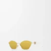 Anagramm-Sonnenbrille in Gold