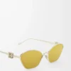 Anagramm-Sonnenbrille in Gold