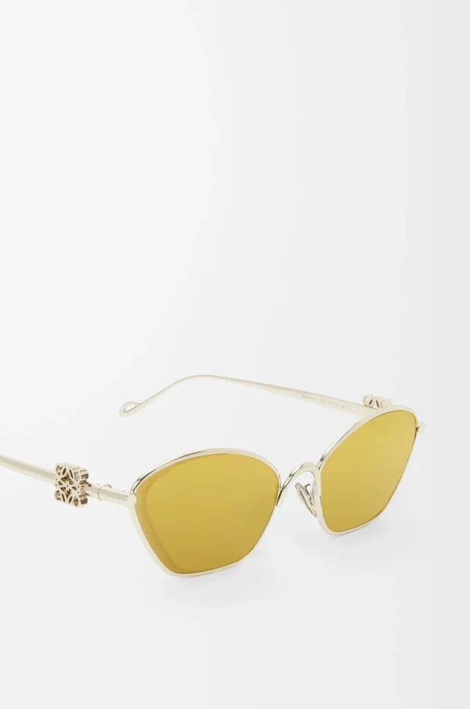 Anagramm-Sonnenbrille in Gold