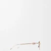 Anagramm-Sonnenbrille in Sechseckform Roségold