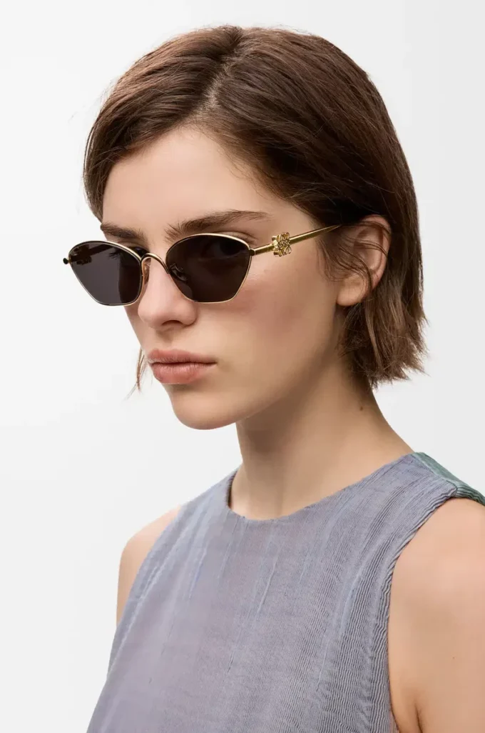 Anagramm-Sonnenbrille in Sechseckform Smoke Moka