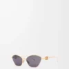 Anagramm-Sonnenbrille in Sechseckform Smoke Moka