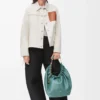 Arbeitsjacke aus Baumwolle und Leinen Ecru
