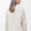 Arbeitsjacke aus Baumwolle und Leinen Ecru