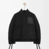 Arbeitsjacke aus Cupro-Mischgewebe Schwarz