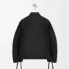 Arbeitsjacke aus Cupro-Mischgewebe Schwarz