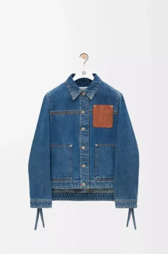 Arbeitsjacke aus Denim Jeans Blue