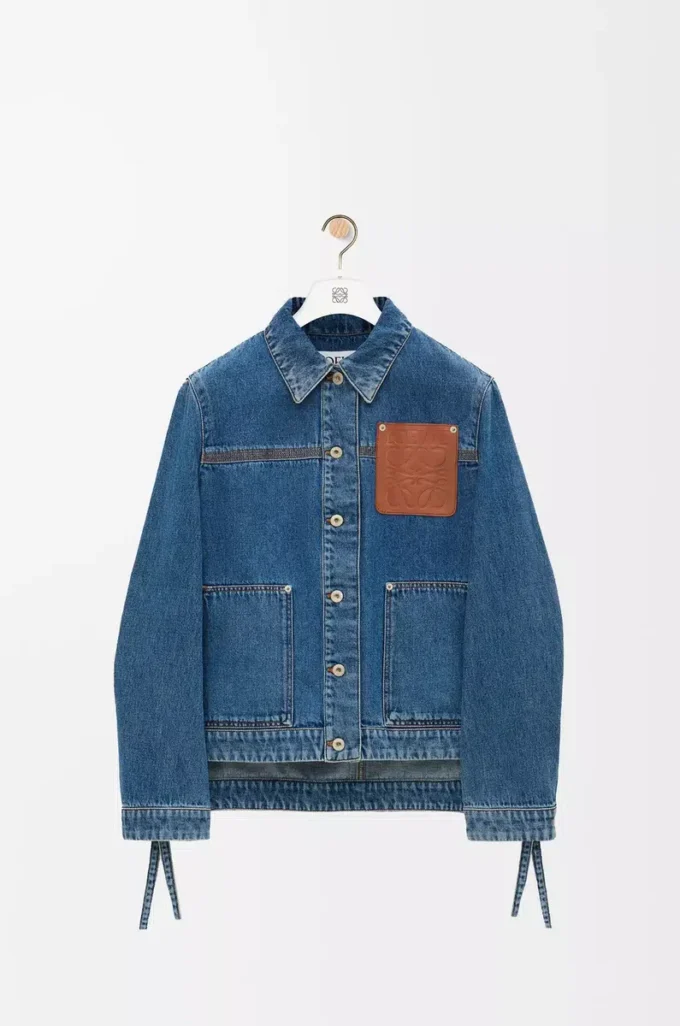 Arbeitsjacke aus Denim Jeans Blue