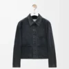 Arbeitsjacke aus Denim Schwarz