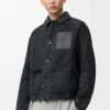 Arbeitsjacke aus Denim Schwarz