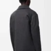 Arbeitsjacke aus Wolle und Kaschmir Charcoal Melange