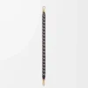 Arrow kurzer Riemen aus Kalbsleder Black/Chocolate