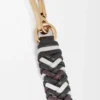 Arrow kurzer Riemen aus Kalbsleder Black/Chocolate