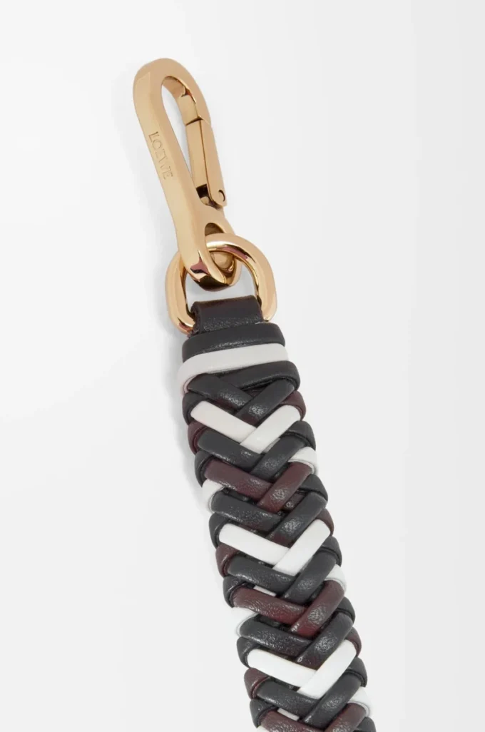 Arrow kurzer Riemen aus Kalbsleder Black/Chocolate