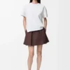 Asymmetrisches T-Shirt aus Baumwollmischung in Weiß