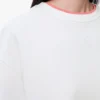 Asymmetrisches T-Shirt aus Baumwollmischung in Weiß