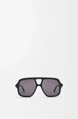 Aviator Slim Sonnenbrille Schwarz