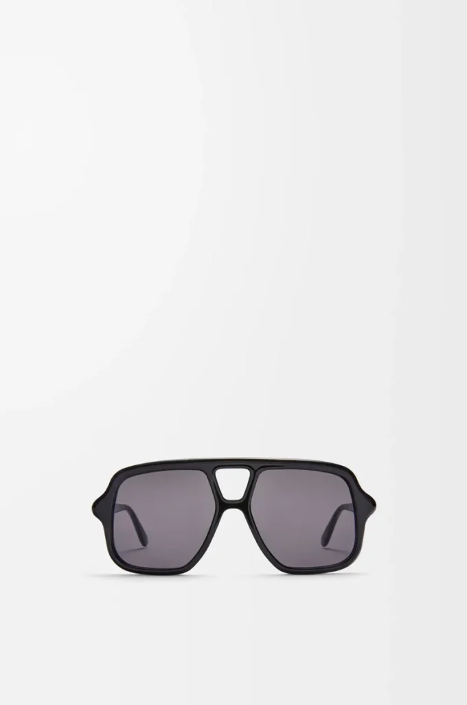 Aviator Slim Sonnenbrille Schwarz