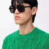 Aviator Slim Sonnenbrille Schwarz