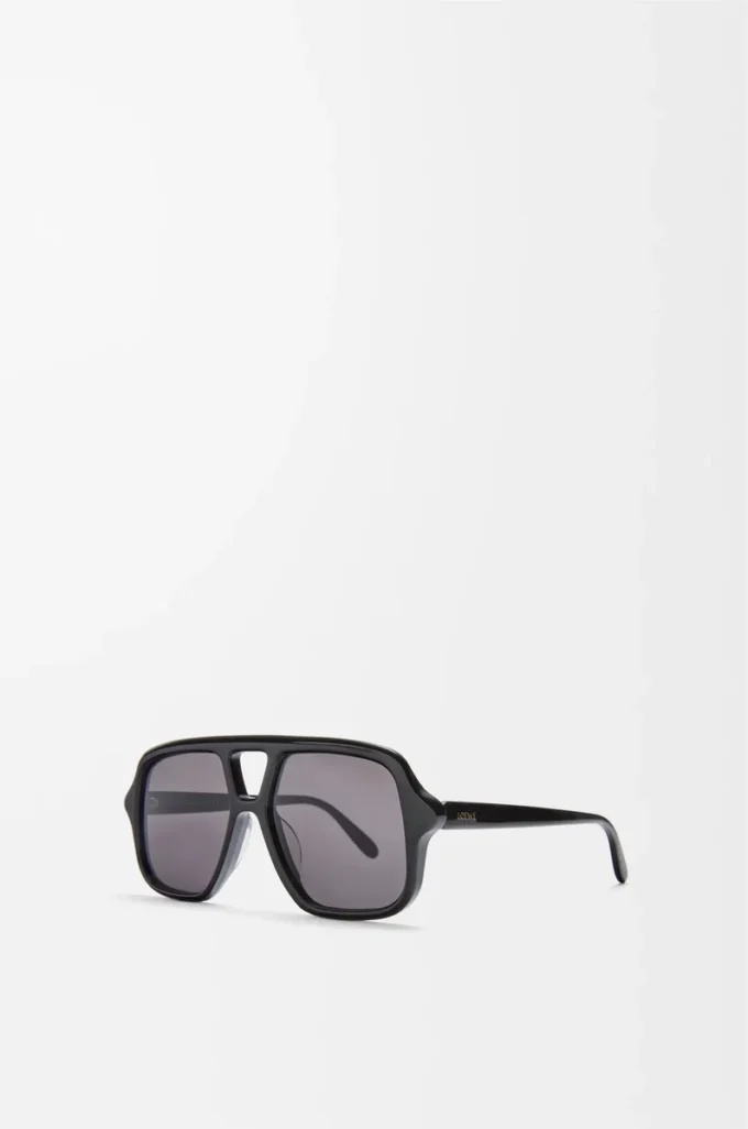 Aviator Slim Sonnenbrille Schwarz