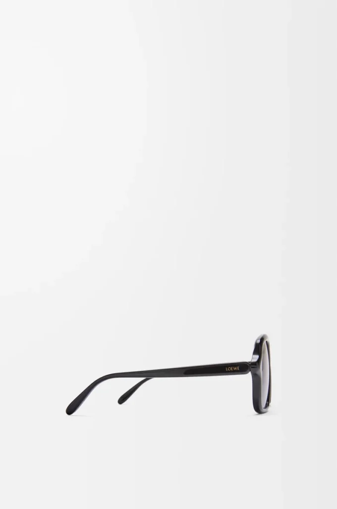 Aviator Slim Sonnenbrille Schwarz