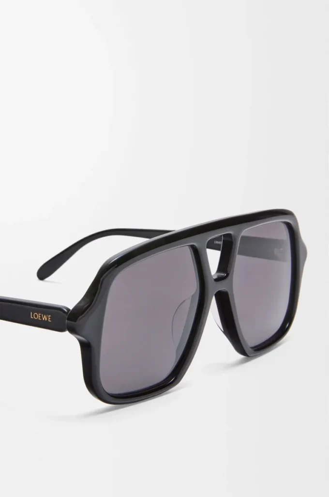 Aviator Slim Sonnenbrille Schwarz