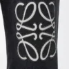 Baggy-Jeans mit Anagramm-Motiv aus Denim Schwarz