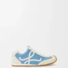 Ballet Runner 2.0 aus Nylon und Kalbsleder Blau/Weiß/Softweiß