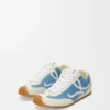 Ballet Runner 2.0 aus Nylon und Kalbsleder Blau/Weiß/Softweiß