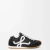 Ballet Runner 2.0 aus Nylon und Kalbsleder Schwarz/Weiß