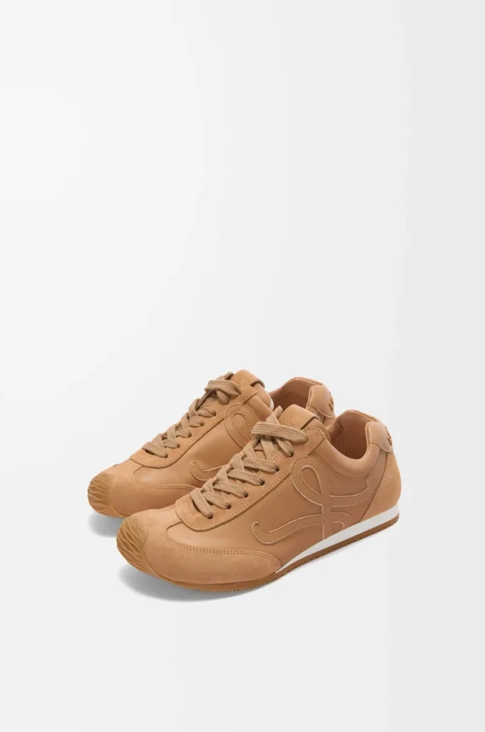 Ballet Runner 2.0 aus weichem Kalbsleder Cinnamon