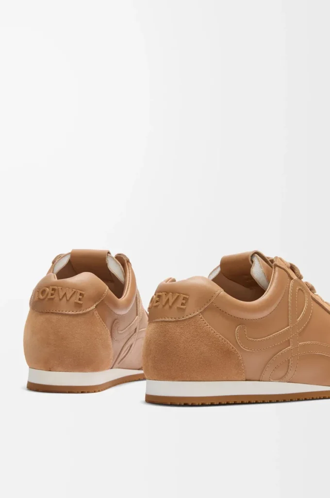 Ballet Runner 2.0 aus weichem Kalbsleder Cinnamon