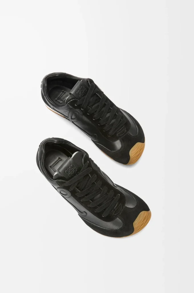 Ballet Runner 2.0 aus weichem Kalbsleder Schwarz