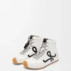 Ballet Runner 2.0 High-Top aus Nylon und Kalbsleder Weiß/Schwarz