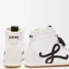 Ballet Runner 2.0 High-Top aus Nylon und Kalbsleder Weiß/Schwarz