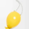 Ballon-Anhänger aus Sterlingsilber und Emaille Gelb