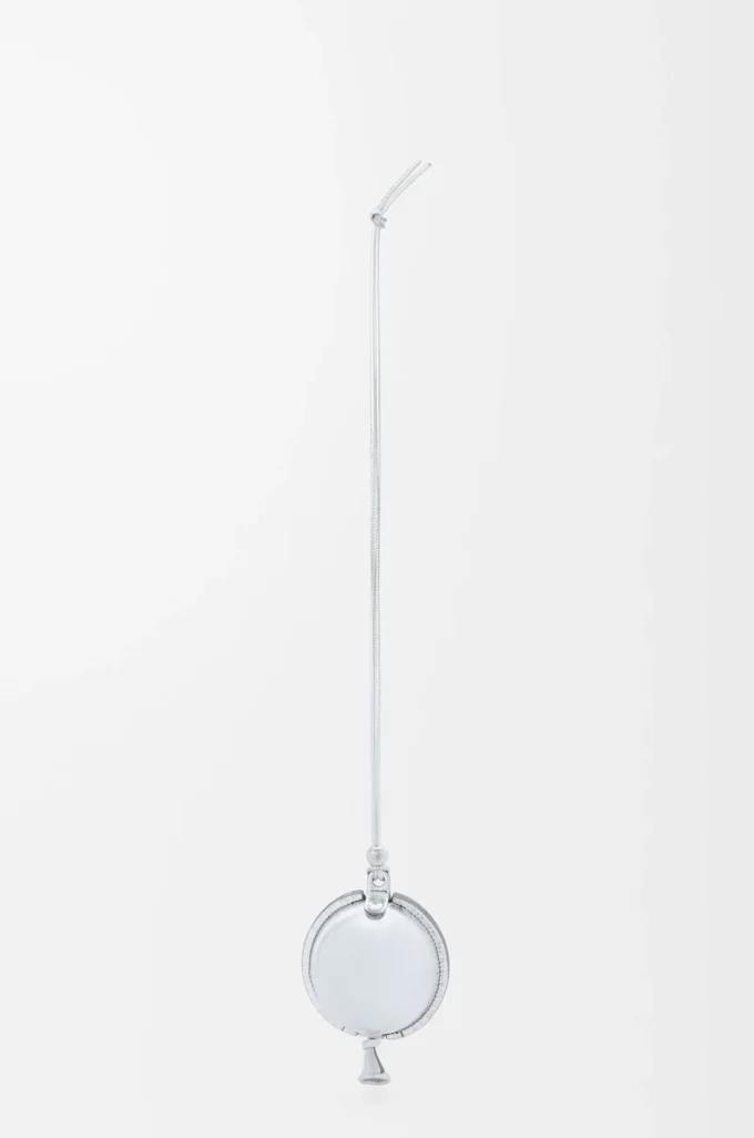 Ballon-Beutel aus Nappakalbsleder in Silber