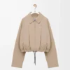Ballonjacke aus Baumwolle Beige