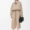 Ballonjacke aus Baumwolle Beige