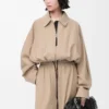 Ballonjacke aus Baumwolle Beige