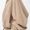 Ballonjacke aus Baumwolle Beige