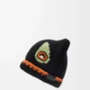 Beanie aus einer Mischung aus Wolle, Alpaka und Mohair Schwarz
