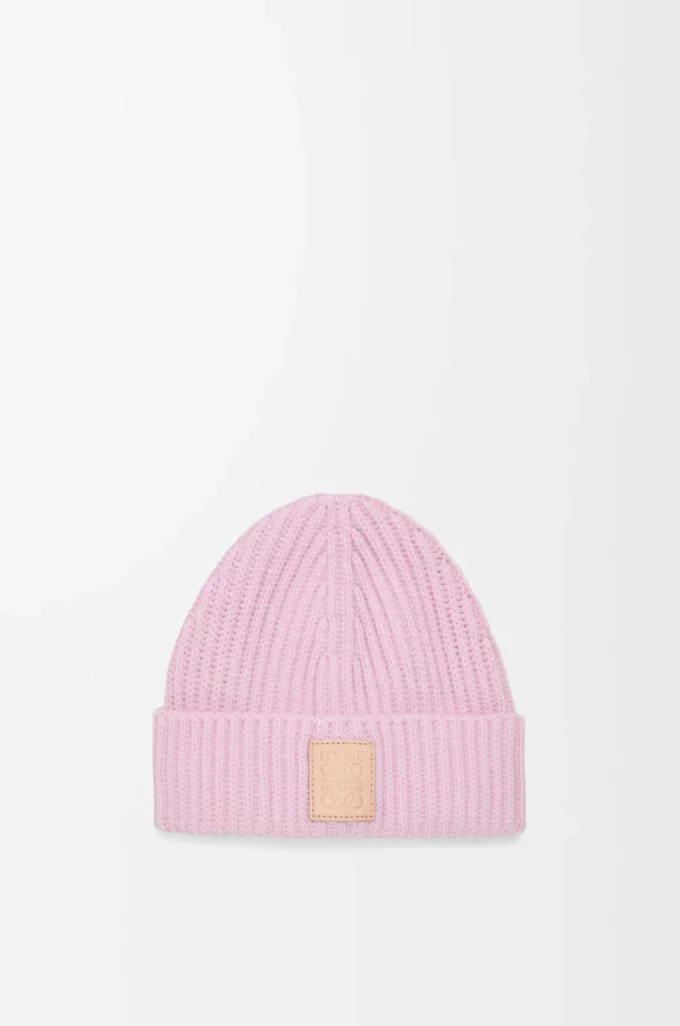 Beanie aus Kaschmir Hellrosa