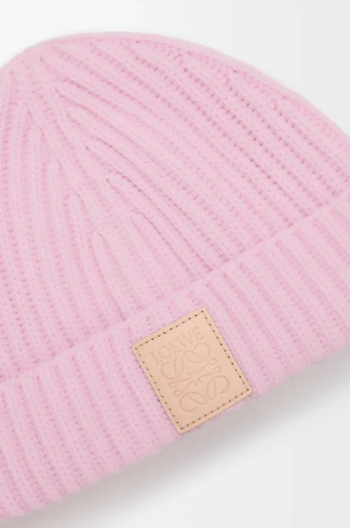 Beanie aus Kaschmir Hellrosa