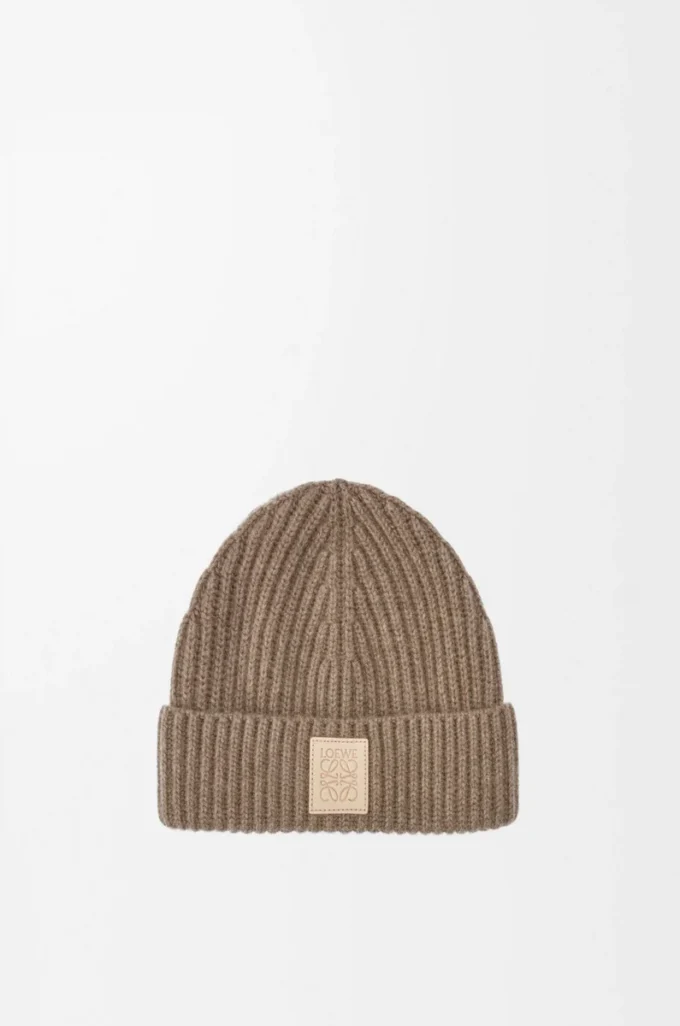 Beanie aus Kaschmir in Beige