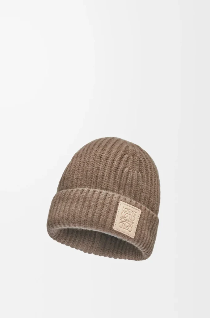 Beanie aus Kaschmir in Beige